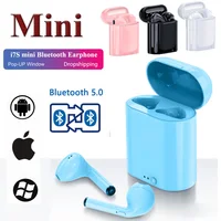 I7s TWS słuchawki Bluetooth Mini sport słuchawki wodoodporne słuchawki douszne słuchawki muzyczne dla Huawei Iphone Xiaomi bezprzewodowe słuchawki