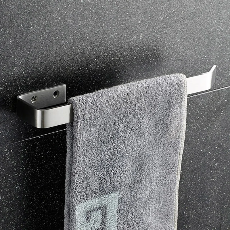 

Manufacturers Direct Selling 304 Stainless Steel Solid Brushed Towel Bar Bathroom Towel Rack Sanitary Ware Hardware Accessories
