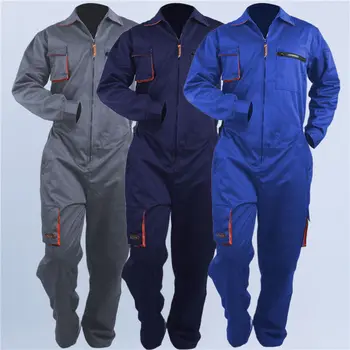 

New Protective Coverall Men Dustproof Antifouling One-piece Repairman Welding Factory Labor Work Clothing Overalls Unisex s-5XL