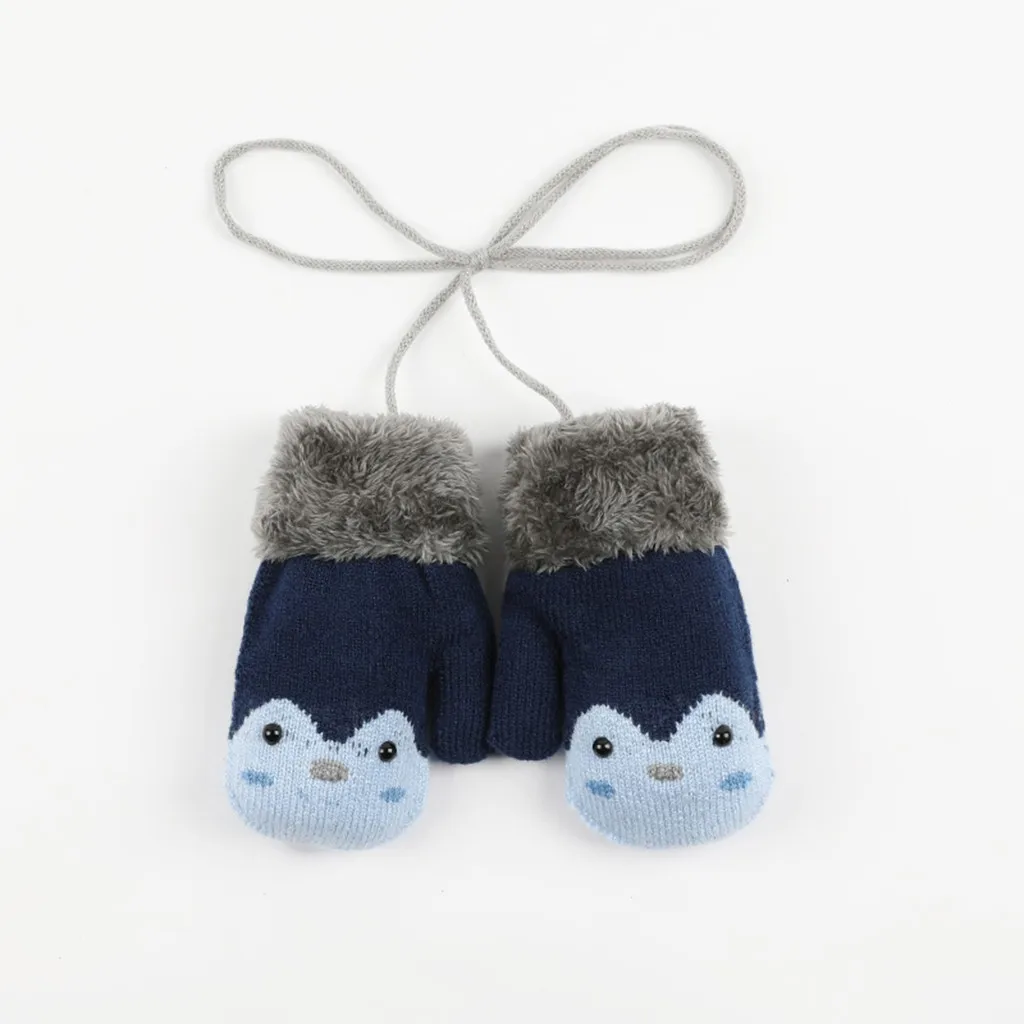 Вязаные перчатки для мальчиков и девочек, зимние уличные теплые веревочные перчатки для детей, перчатки для детей T3
