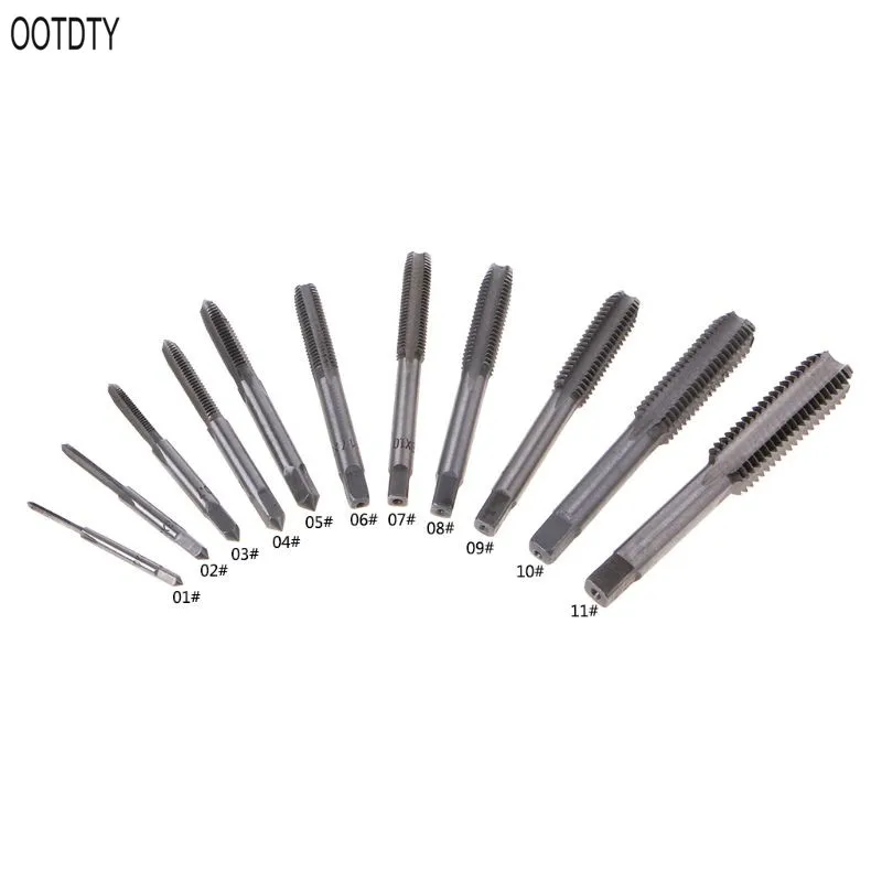 

2pcs Alloy Steel Hand Screws M2-M10 Thread Reamer Taps Wrench Tapping Tools