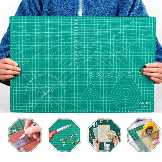 Self Healing Cutting Mat,Office School Stationary Cutting Sewing Cutting  Board Self Healing Surface Paper Cutting Mat with Anti Skid Design (A3  double