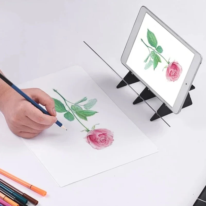 

High Quality Optical Image Drawing Board Sketch Reflection Dimming Bracket Painting Mirror Plate