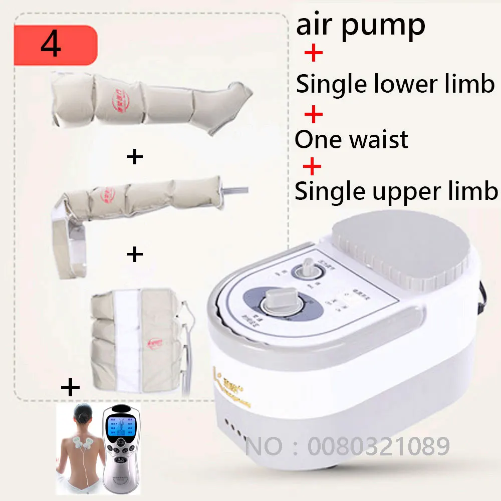 Электрический воздушный компрессионный массажер для ног, вибрация, инфракрасное лечение, рука, талия, пневматическая воздушная посылка, расслабление, облегчение боли - Цвет: Оранжевый