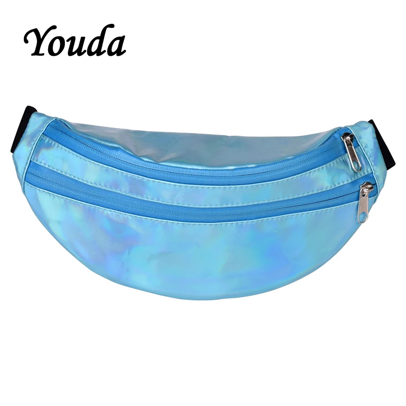 

Youda Casual New PVC Pocket Free Style Translucent Reflective Trend Chest Bag Summer Fashion Water Proof Ladies Small Waist Bags