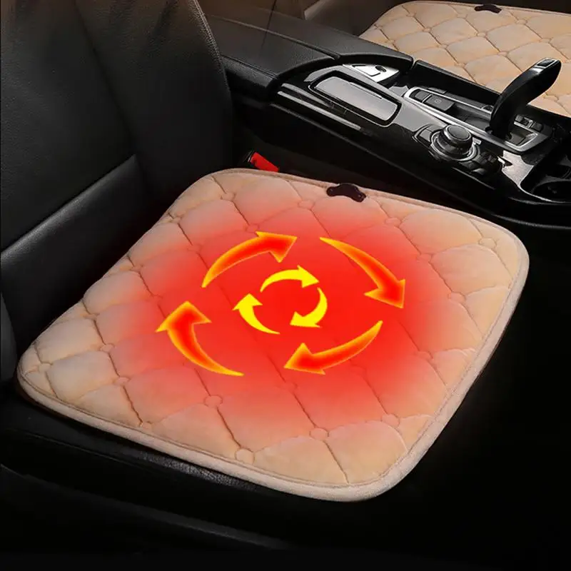 USB Electric Heating Pad Car Seat Heating Cushion Winter Warm Heated Seat  Warmer 3 Gear Adjustable Home Office Warm Chair Mat - AliExpress