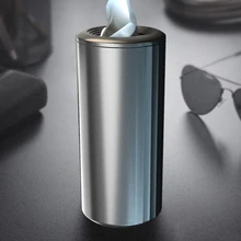 Автомобильная домашняя тканевая коробка круглая Серебристая туба Замена пластик 155x70 мм хранения многофункциональный