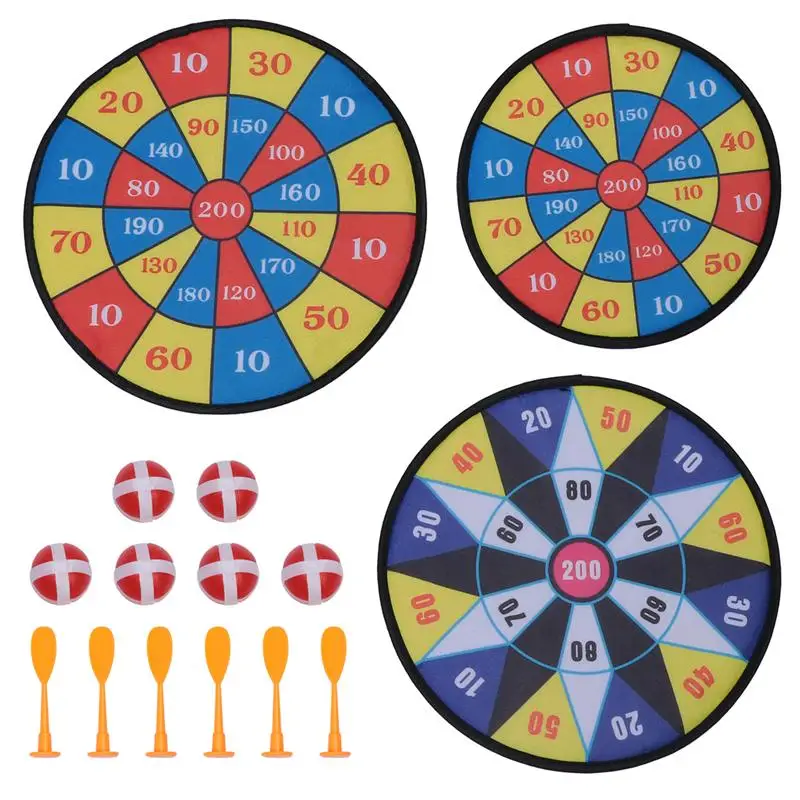 

3 Sets Sports Toys Fabric Dart Board Set Kid Ball Target Game For Children Security Toy (A , B , C Style)