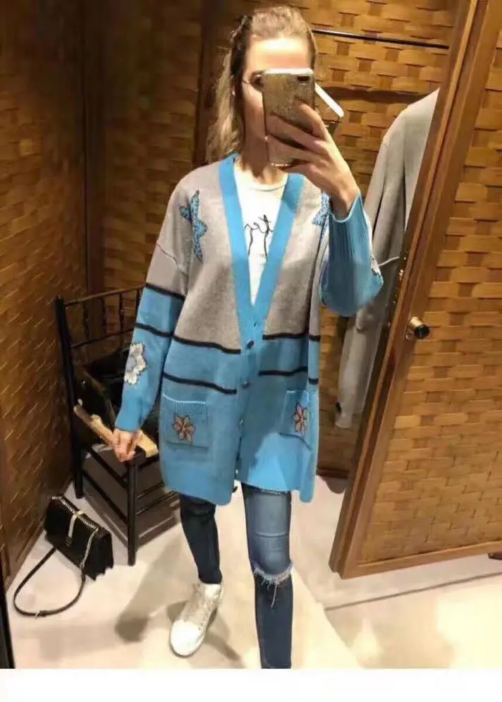 AH10270, модные женские свитера,, Подиумные, Роскошные, известный бренд, Европейский дизайн, вечерние, стильная женская одежда