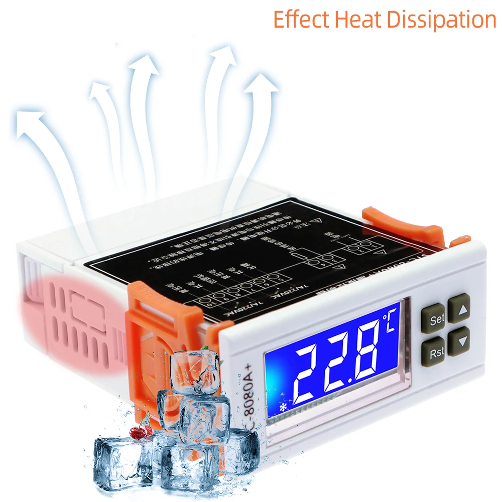 controlador de temperatura digital familiar 12v 24v 01