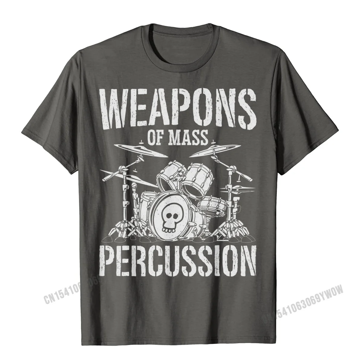 Printed Tshirts Short Sleeve Design Wholesale Man VALENTINE DAY Tops Shirts Design Tee Shirts Crewneck Pure Cotton Weapons Of Mass Percussion Funny Drummer Drumset Drum Set T-Shirt__94 carbon