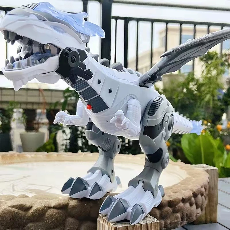 Electronic Walking Dinosaur Toy with Spray Function for Kids