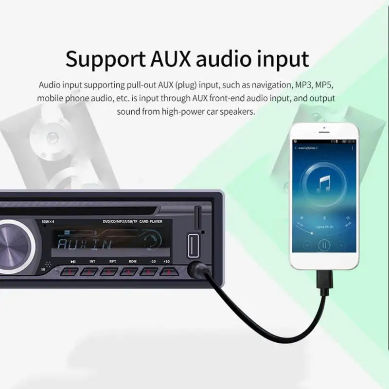 ALLOYSEED 8169A 1 Din Bluetooth автомобильный стерео MP3-плеер 1din Авторадио CD VCD DVD AUX USB FM радио Авто Аудио Автомобильный плеер головное устройство