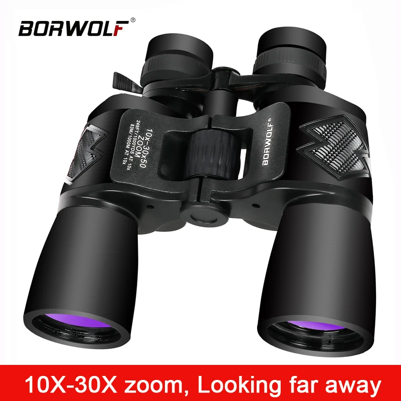 Бинокль Borwolf 10-30X50 профессиональный с светильник ночного видения | Инструменты