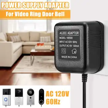 

Power Supply Adapter AC 120V to AC 18V Battery Charger Power Supply Transformer Fit For Video Ring Doorbell 1/2/2 PRO US Plug
