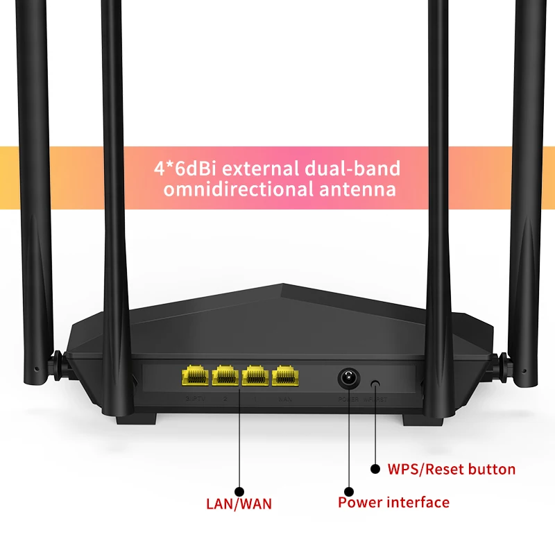 LSVision LSAC6 10/100/1000 М 2 4G/5G двухдиапазонный беспроводной Wi Fi роутер весь дом крышка WiFi