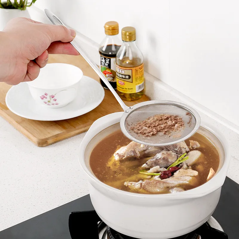 

S/M/L Size Fine Mesh Wire Oil Strainer Colander Spoon Strainer Flour Colander Sieve Sifter Kitchen Cooking Tool