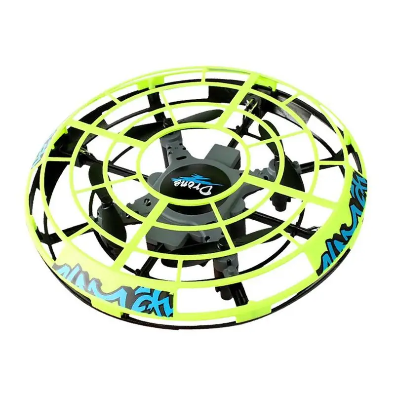 

Mini UFO Drone With Led Lights Infrared Sensor Hand Operated Levitation Kids Drones Flying Ball Toy 360 Rotating Helicopter