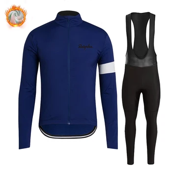 

2020 Winter Cycling Clothing Long Sleeves Thermal Fleece Set Man MTB Bike Clothing Wear Maillot Ropa Ciclismo Invierno