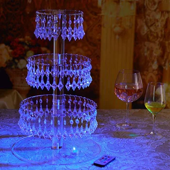 

4 Tier Transparent Acrylic Cake Stand For Party Wedding Birthday Festival Decor