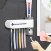 Meijuner Toothbrush Sterilizer UV Sterilization Toothpaste Holder without Punch Smart Electric Toothbrush Dispenser for bathroom ► Photo 1/6