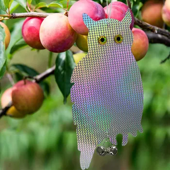 

Owl Bird Repellent Control Scare Device Laser Reflective Fake Owl Scares Bird Pigeons Woodpecker Repellent