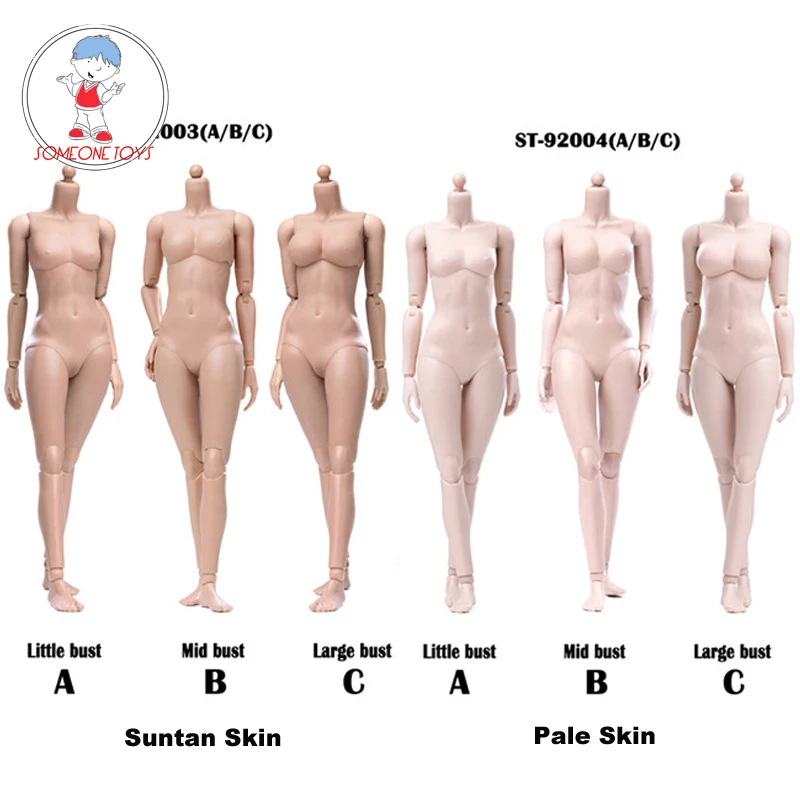 1//6 Scale Female Flexible Pale Body 12/'/' Thin Action Figure Model