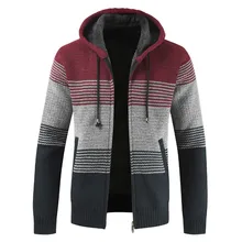 ^^Best Offers Sweater Jacket Coat Men Winter Thick Warm Hooded Cardigan Jumpers Men Striped Cashmere Wool Liner Fleece Jacket Coats Man ^^Best Offers Sweater Jacket Coat Men Winter Thick Warm Hooded Cardigan Jumpers Men Striped Cashmere Wool Liner Fleece Jacket Coats Man