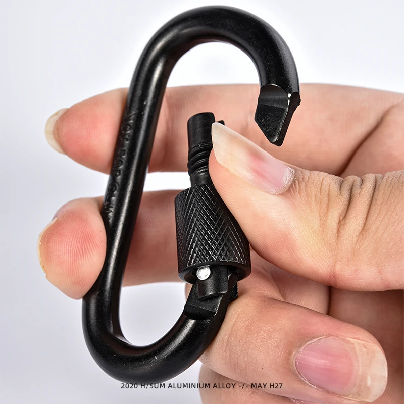 10 шт. Открытый зажим для ключей винт цепочки карабин подвешивания подъема в