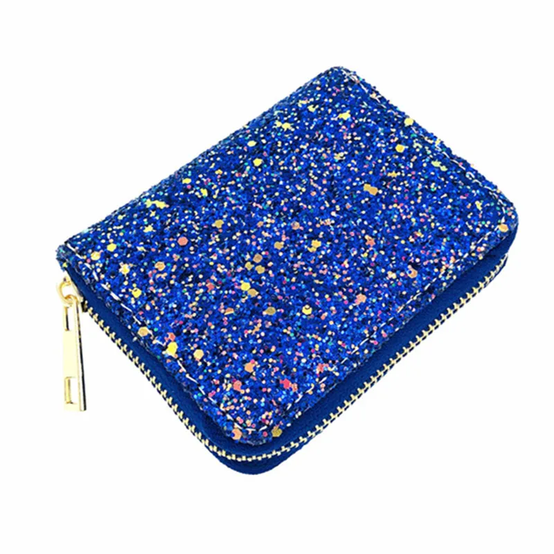 Coin Purse Women Wallet Coin Wallet Laser Fluorescent Diamond Sequin PU Women&rsquo;s Wallet Colorful Coin Purse