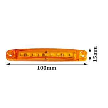 

Turn Signal Car LED Lights Waterproof PS 12-30V bulbs 9 LED Side Lights Marker