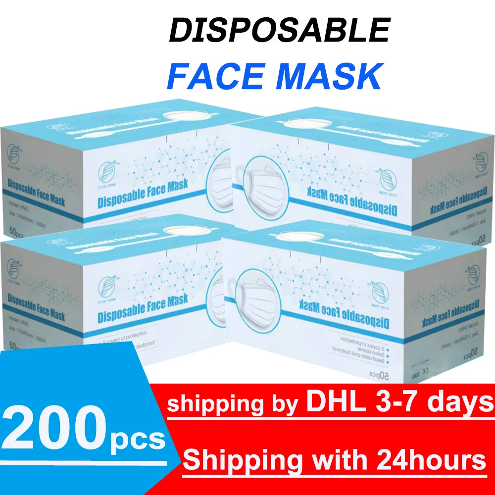 

Fast Delivery 3 Layer of Protection Disposable Face Mask with Saliva Barrier Industry Loop Dust Protection Mask
