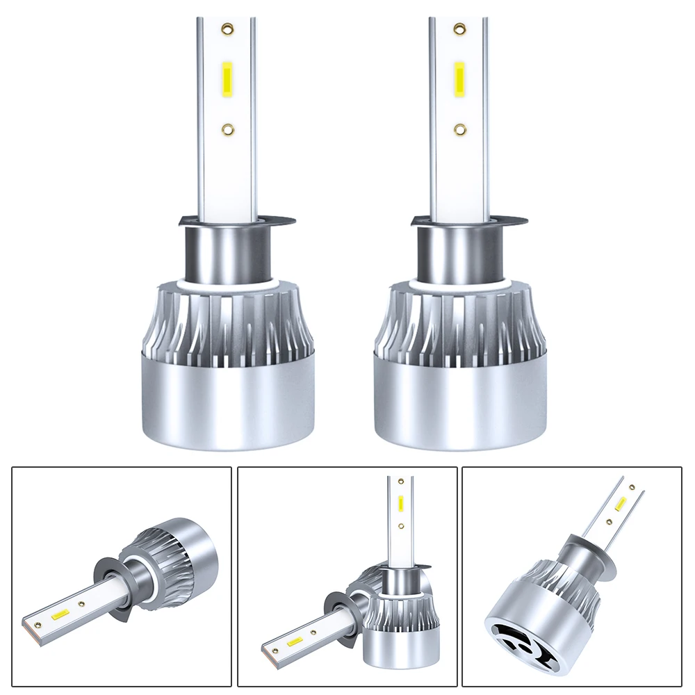 LED Headlight Bulbs H8 H9 H11 12V 9005 9006 H4 H7 H1 CSP Chips 72W 12000LM Mini Size Car LED Lamp 6000K LED Hot Sale