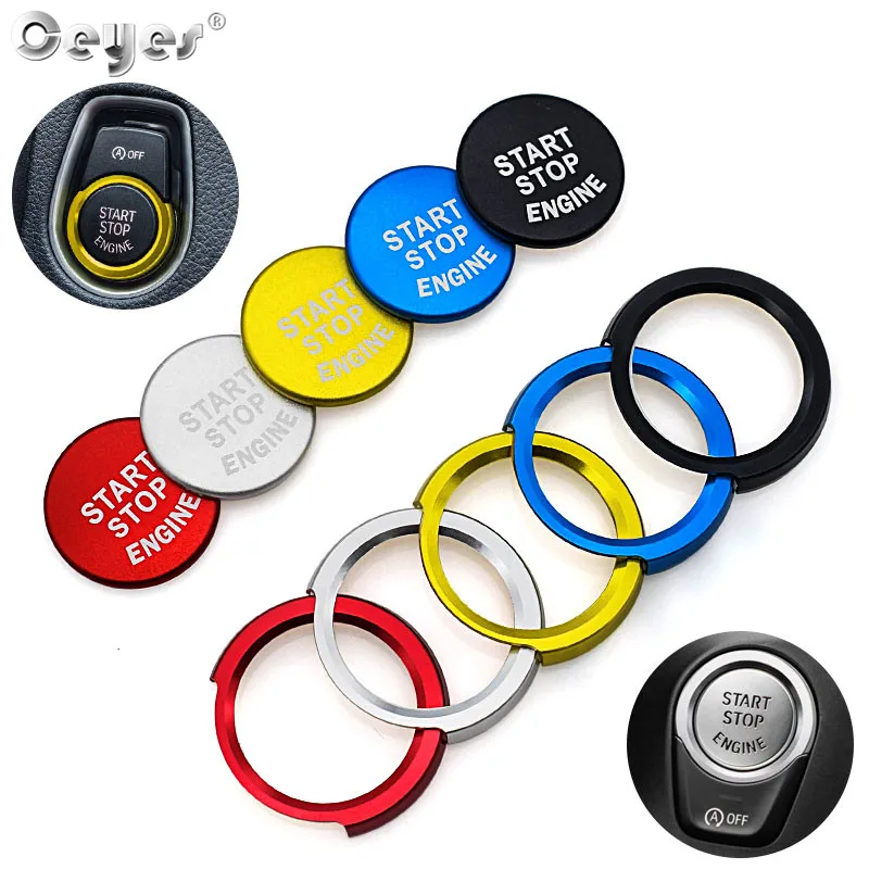 

Ceyes For Bmw F20 F21 F30 F31 F10 Car Styling Stickers Engine Start Stop Button Rings Covers Case Decoration Switch Accessories