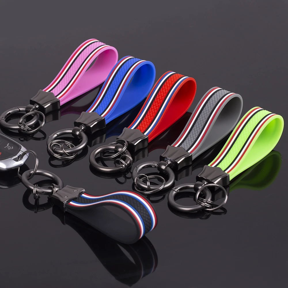 Keychains for Women Silicone Bead Car Key Chain Ring Keychain Bracelet  Wristlet | eBay
