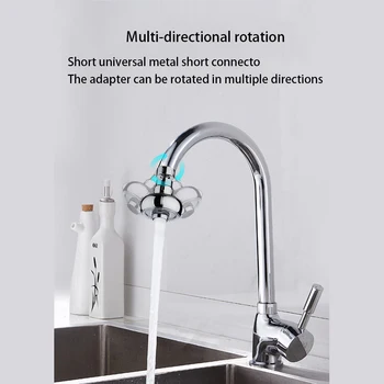 

Kitchen Nozzle for Mixer for Water Saving Tap Shower Filter Two Mode 360 Degree Flexible Faucet Nozzle for Kitchen Water Saving