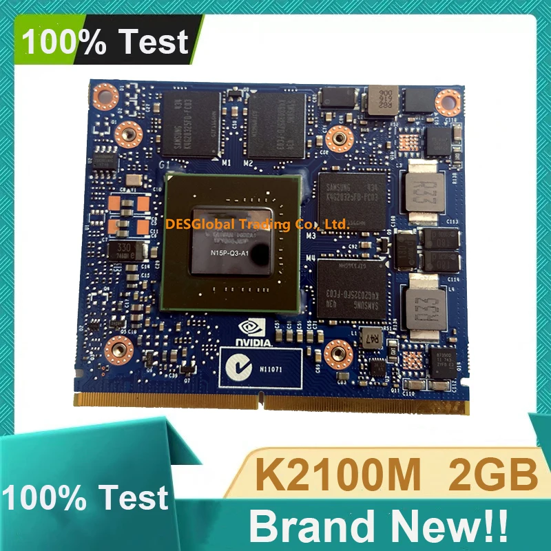 

K2100M K2100 2GB N15P-Q3-A1 DDR5 VGA Video Graphics Card For Dell M4700 M4800 Working Perfectly Fast Shipping