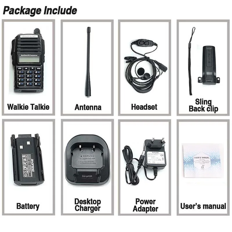 Baofeng UV-82 рация Двухдиапазонная PTT 8 Вт VHF& UHF двухсторонняя радио Baofeng UV 82 CB Портативная радиостанция UV82 трансивер
