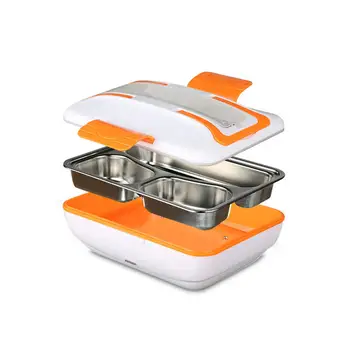 

Electric Heating Lunch Box Made By Stainless Steel And Plastics Food Warmer Thermos Lunch Box For Office Home 220V Portable