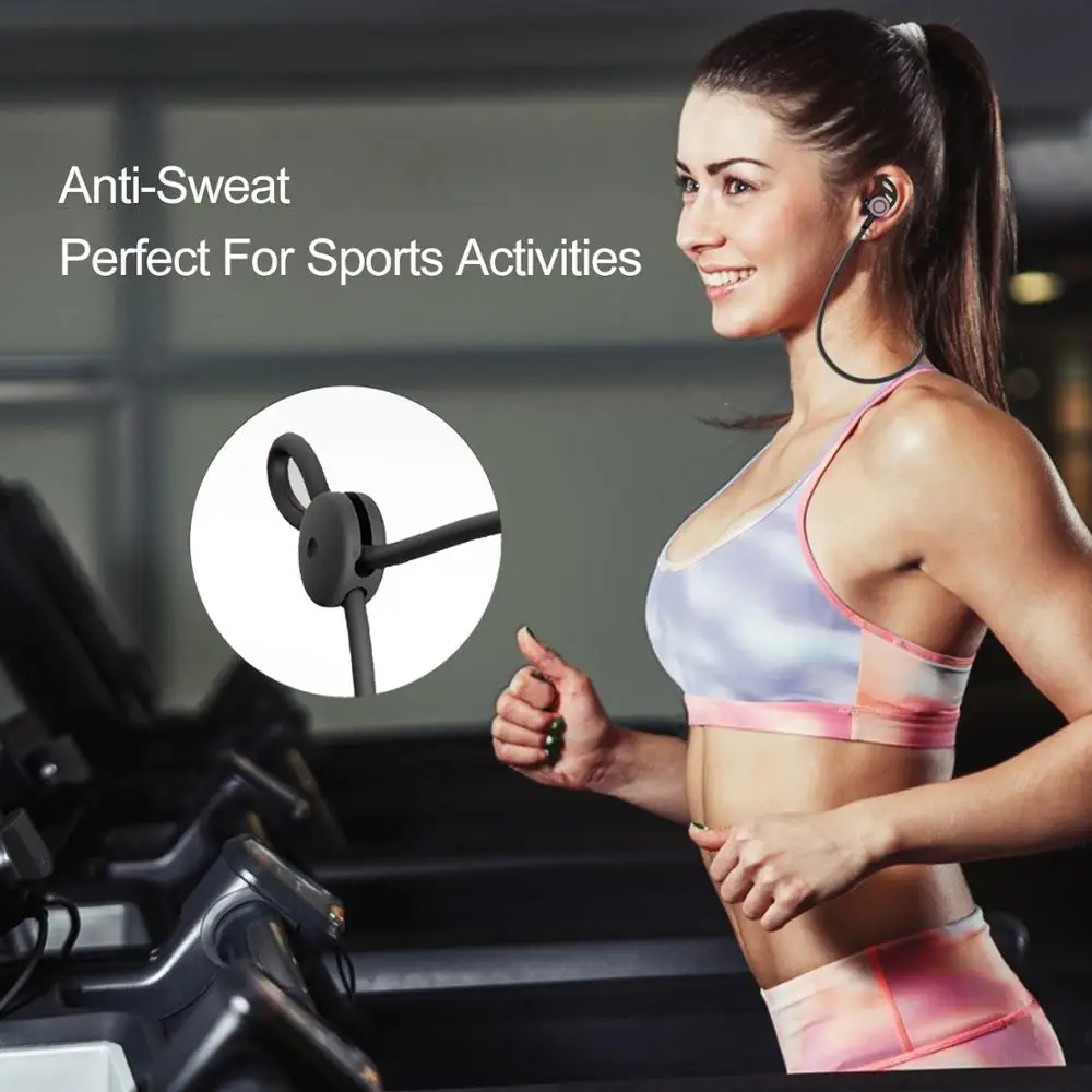 GR-A03 Bluetooth V4.2 Беспроводные наушники с магнитной защитой от пота, спортивные стерео наушники с шейным ремешком, наушники-вкладыши, наушники для смартфона