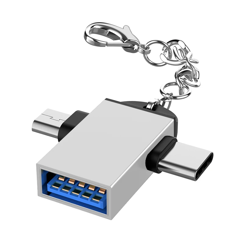 2 в 1 адаптер OTG USB 3 0 мама к Micro папа и C универсальный конвертер Type-C | Мобильные
