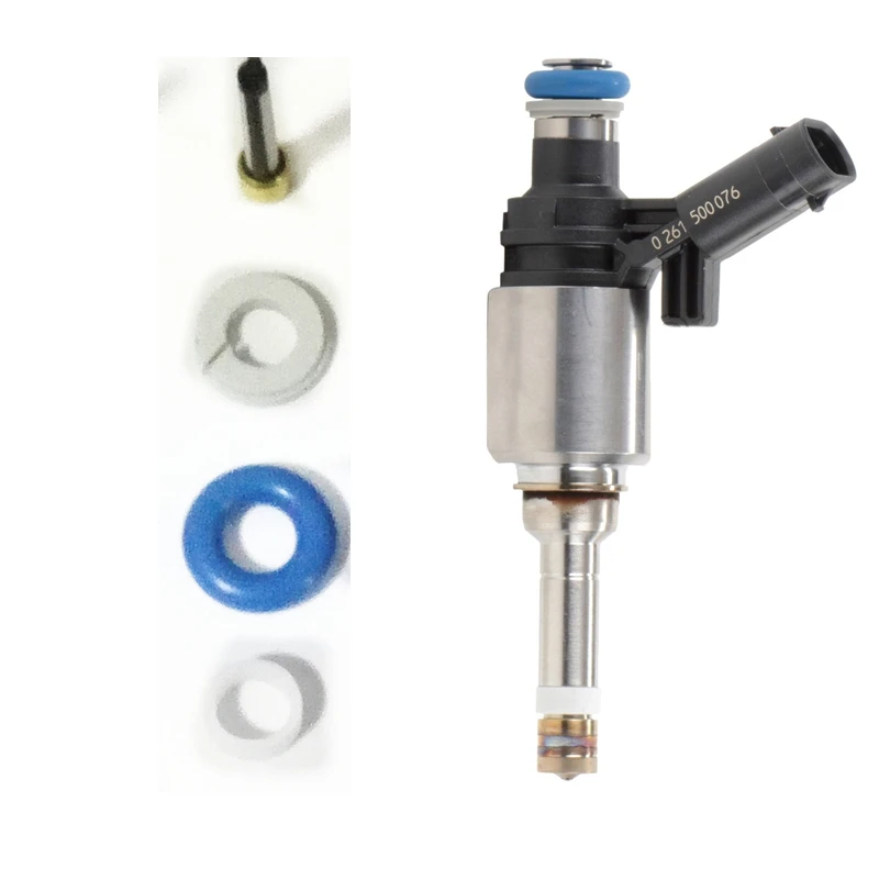Injector Retaining Pintle Caps 6 Fuel Injector Rebuild Service DIY Kit for DENSO Injectors with O-Rings Injector Micro Basket Filters and Filter Removal Tool Injector Spacers 