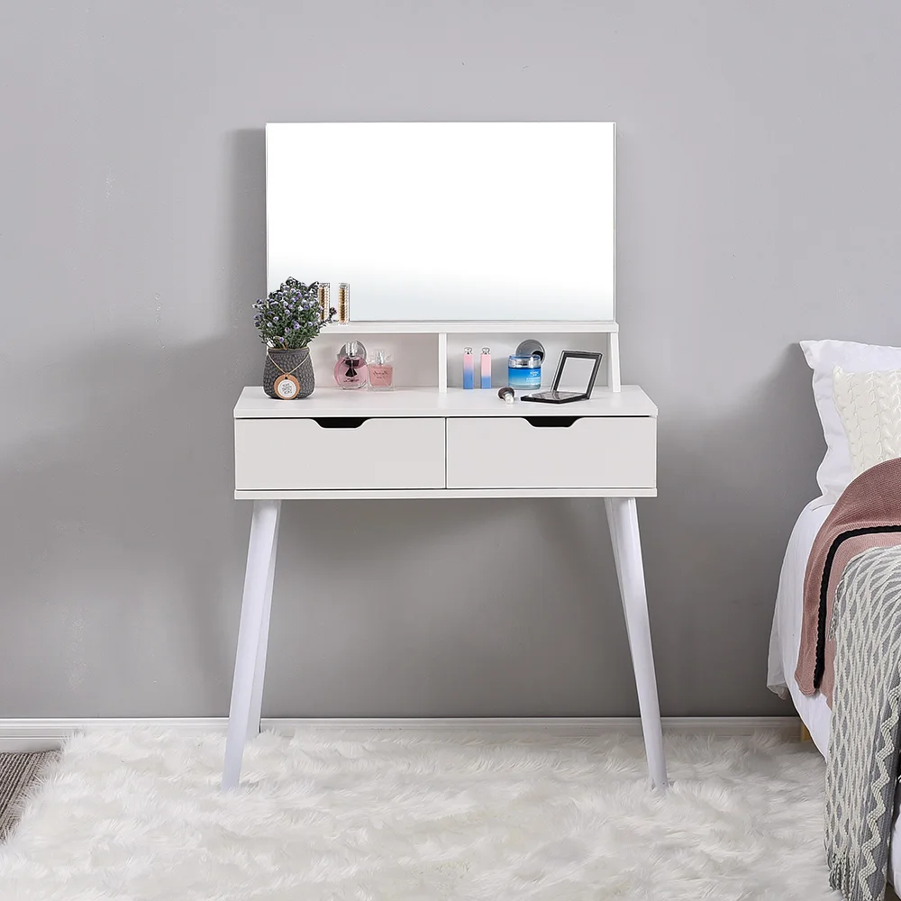 Panana Free Standing Dressing Table Modern Apartment Nordic style Bedroom Dressing/vanity Table White Panana Free Standing Dressing Table Modern Apartment Nordic style Bedroom Dressing/vanity Table White