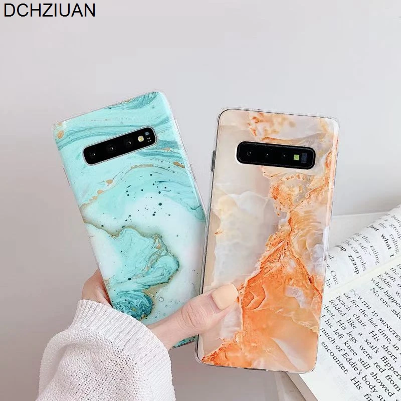 DCHZIUAN роскошный мраморный чехол для телефона Samsung Galaxy S8 S9 S10 Plus Note 8 9 модные мягкие