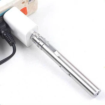 

USB Rechargeable LED Flashlight Handy Pen Light Hand Torch Mini Clip Pocket Nursing Lamp Stainless Steel Flashligt Dropshipping