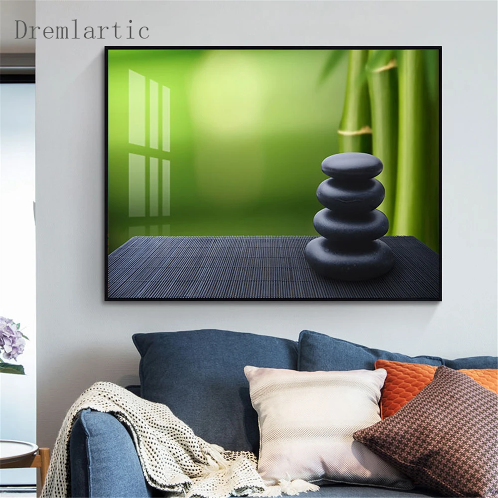 Zen Stone@e Canvas Poster Silk Fabric Modern Style Prints Party House Decor Room#20-1005-24 | Дом и сад