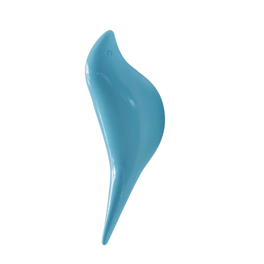 Экологическая вешалка для крючков, одинарная Современная декоративная вешалка для спальни, простая настенная вешалка в форме птицы - Цвет: Синий