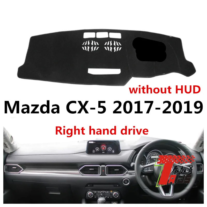 Taijs чехол для приборной панели автомобиля с правым приводом для Mazda CX-5- без HUD антибликовый коврик из лавсанового волокна