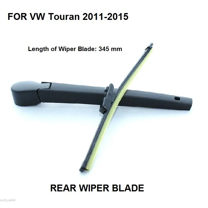 FOR VW Volkswagen Touran Rear Windshield Window Wiper Arm + Blade Set