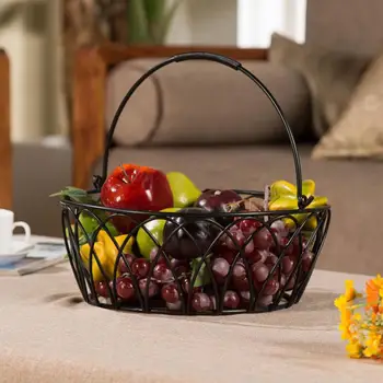 

Fruit Basket Metal Steel Vegetable Storage Basket Tableware Organizer Kitchen Tools for Storage Display Fruit Vegetables Breads